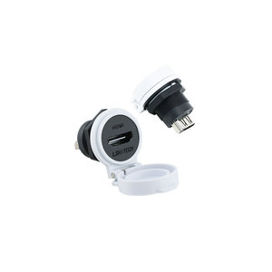 Connecteur circulaire industriel HD IP65, <span class=keywords><strong>prise</strong></span> femelle avec contact en cuivre, boîtier en nylon et adaptateur convertisseur avec couvercle anti-poussière - Product Image 3