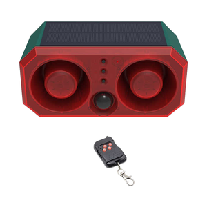 太阳能驱虫动物声光报警器，带红外远程报警系统，适用于鸟类和野猪的家庭驱虫器 - Product Image 1