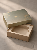 Boîte cadeau avec couvercle et base imprimés métallisés pour produits haut de gamme, boîte en papier imprimée couleur avec dorure à froid, fournisseur en gros, boîte kraft personnalisée