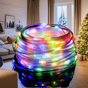 APP Smart 10m Outdoor Waterproof LED Christmas Fairy <b>String</b> <b>Lights</b> with USB Smart Remote Control RGB Leather Cord - Product Image 2