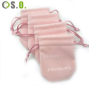 Bracelet en velours de luxe Sac Logo personnalisé Emballage de haute qualité Cadeau de bijoux Pochette en velours - Product Image 1