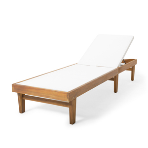 Chaise longue en bois avec dossier réglable, transat <span class=keywords><strong>de</strong></span> jardin, piscine, patio, lit <span class=keywords><strong>de</strong></span> repos pour la cour, la plage, l'hôtel - Product Image 1