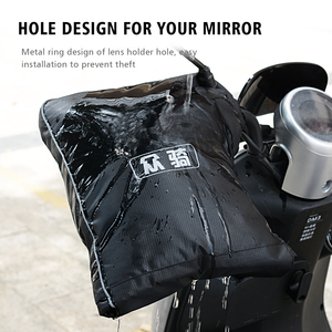 Manchettes universelles épaisses pour trottinette électrique, chauffe-mains coupe-vent pour guidon de moto, pour la protection contre le froid - Product Image 4