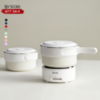 Pot chaud de voyage multi-cuiseur électrique pliable de poche 2L le plus vendu pour un usage domestique.