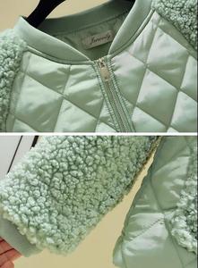 Giacca corta imbottita in cotone Patchwork da <span class=keywords><strong>donna</strong></span> autunno e <span class=keywords><strong>inverno</strong></span> cappotto imbottito piccolo <span class=keywords><strong>abbigliamento</strong></span> <span class=keywords><strong>donna</strong></span> all'ingrosso - Product Image 6