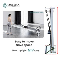 Reformador de Pilates de aleación de aluminio portátil y ajustable para Fitness corporal en el hogar Reformadores plegables negros de fábrica