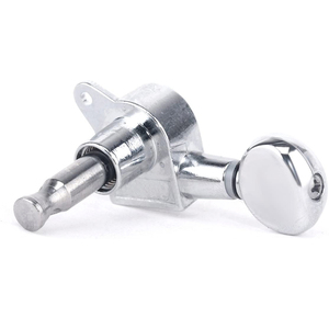 Chrome 6 in Line Sealed Guitar <strong>Tuning</strong> Pegs Keys Set for <strong>ST</strong> Oval Button - Product Image 3