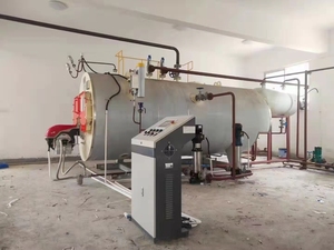 Chaudière à vapeur industrielle monocircuit basse pression horizontale au <span class=keywords><strong>gaz</strong></span> YUDONG certifiée CE ISO avec garantie d'un an pour 100 <span class=keywords><strong>kW</strong></span> au <span class=keywords><strong>gaz</strong></span> naturel - Product Image 3