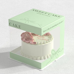 Cajas de <span class=keywords><strong>Pastel</strong></span> Transparentes Biodegradables y Ecológicas para Exhibición en Panadería, <span class=keywords><strong>Precio</strong></span> al por Mayor, para Cumpleaños y Tiramisú - Product Image 4