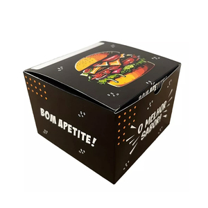 Impression couleur en <span class=keywords><strong>gros</strong></span> d'usine 6 pouces <span class=keywords><strong>de</strong></span> papier coloré Big Mac. Boîtes <span class=keywords><strong>de</strong></span> papier en carton pour frites à hamburger Boîte <span class=keywords><strong>de</strong></span> forme carrée - Product Image 2