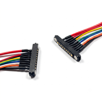 Connecteur magnétique Pogo Pin 9 broches plaqué or haute intensité, pré-câblé pour station de charge de robot AGV