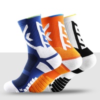 Chaussettes de sport d'extérieur Lidakang, épaisses, à semelle en tissu éponge, pour la randonnée et le trekking, absorbant la transpiration, à manchette longue, pour la course à pied, en nylon