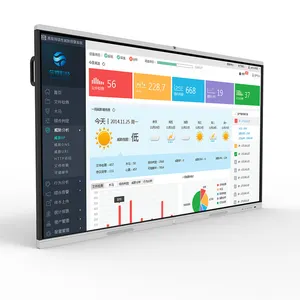 ODM 4K Android OPS 55 65 86 Pantalla interactiva de 98 pulgadas Tablero inteligente Monitor de pantalla táctil de 75 pulgadas Pizarra blanca interactiva