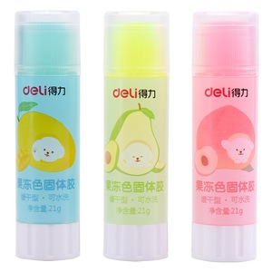 Pegamento sólido de colores Deli Jelly-Colored, 21 g, para manualidades infantiles, útiles escolares - Product Image 1