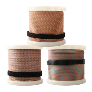 Cable de Medición de Temperatura de Fibra de Vidrio Tipo GG K T J 30 24, 3x24 AWG, Aislamiento FEP, 100 cm, Compensación de Alta Temperatura - Product Image 1