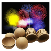 Coquilles en papier jetables écologiques de 2 pouces à effets de scintillement – Composants d'assemblage de feux d'artifice pour mariages et concerts