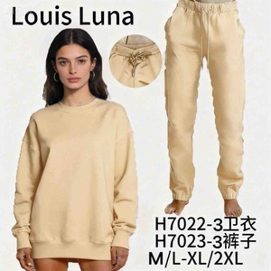 Tuta Louis Luna Oversize con Felpa e Pantaloni Blu Royal M/L XL/2XL da Donna Casual Autunnale in Cotone Lunghezza Intera - Product Image 1
