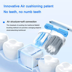Brosse à dents électrique à coussin d'air de haute qualité, tête de brosse adaptative à trois vitesses, nettoyage en profondeur, IPX7 - Product Image 4