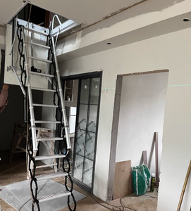 <span class=keywords><strong>Escalera</strong></span> retráctil manual oculta para techo, <span class=keywords><strong>escalera</strong></span> interior <span class=keywords><strong>extensible</strong></span> para ático - Product Image 1