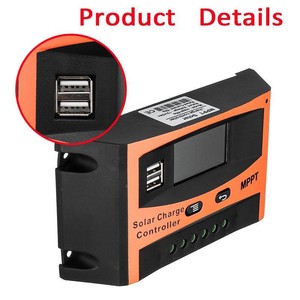 เครื่องควบคุมการชาร์จพลังงานแสงอาทิตย์40A 30A 50A 60A แบตเตอรี่ MPPT 12V 24V สำหรับระบบพลังงานแสงอาทิตย์ - Product Image 5