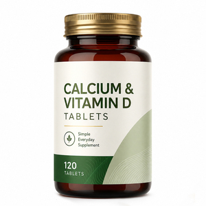 Complément alimentaire Calcium Vitamine D3 pour adultes, améliore la densité osseuse - Product Image 1