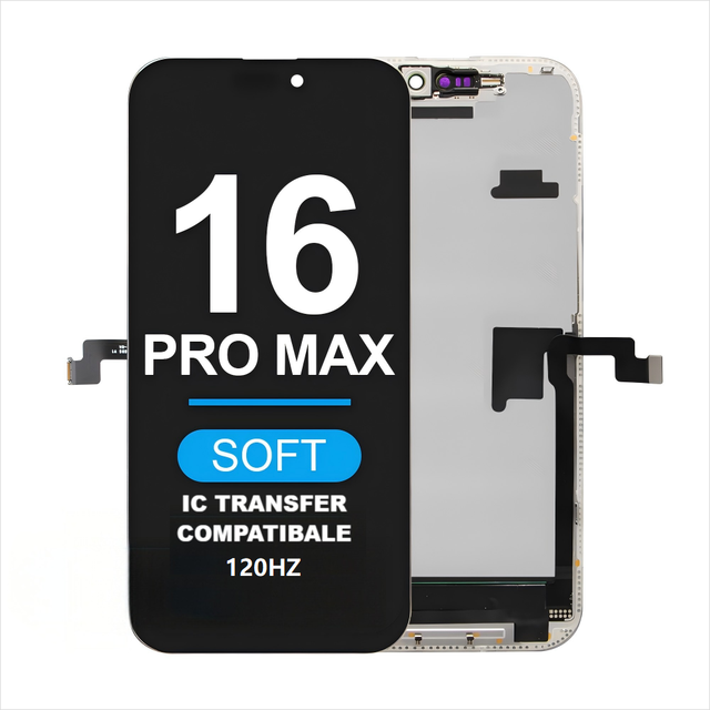 120Hz Soft OLED Mobile Phone Screen for iPhone 16 Pro Max 6.9 Inch LCD Display Touch Screen Digitizer Replacement Assembly