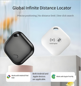 Loshall Find My Tracker, certifié MFI, porte-clés en plastique avec GPS, étanche IP67, pour chiens, portefeuilles, bagages et appareils <span class=keywords><strong>Apple</strong></span> - Product Image 3