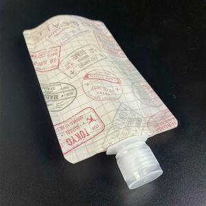 Bolsa transparente personalizada para líquidos, bolsa de plástico para bebidas con boquilla - Product Image 6