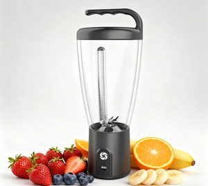 USB Rechargeable Cordless 1000ml 150W Heavy Duty Ice Crusher Low Noise BPA Free Portable Multifunctional Smoothie <b>Maker</b> - Product Image 6