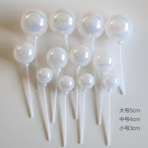 12 Decoraciones Esféricas Coloridas para Pasteles con Perlas, Ideales para Fiestas de Cumpleaños y Decoraciones de Bodas. - Product Image 6