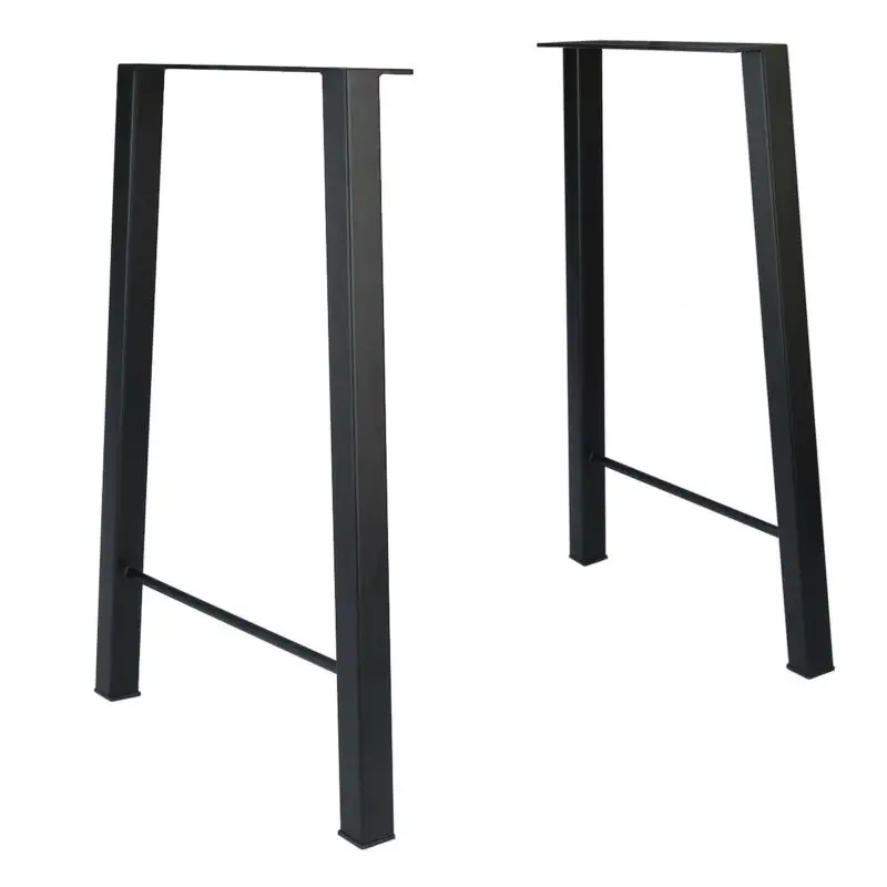 도매 고품질 X 모양 사다리꼴 사각형 튜브 무거운 의무 테이블 다리 사무실 책상 식탁 바 테이블 다리