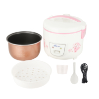 Cuisinière à riz électrique de luxe 1,2 L avec boîtier floral intégral