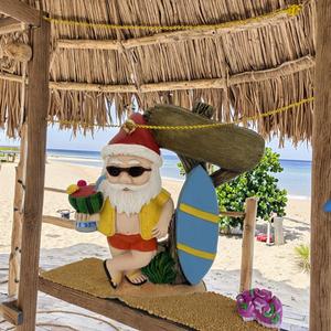 Adorno de Resina con Diseño de Santa Claus de la Serie Océano, Modelo de Adorno de Resina con Patrón para Decoración del Hogar - Product Image 2