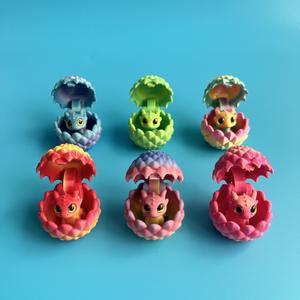 3D <b>Printed</b> Dragon Egg Decor <b>Mini</b> Dragon Figurine Set Mythical Creature Gift - Product Image 5