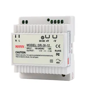 Dr 30W Schakelende Voeding Dr Serie Ac Naar Dc Vermogen 30W 12V Smps Din Rail