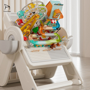 <span class=keywords><strong>Table</strong></span> de jeu pour enfants en plastique avec <span class=keywords><strong>chaise</strong></span>, ensemble de meubles multifonctionnel <span class=keywords><strong>et</strong></span> pliable, <span class=keywords><strong>table</strong></span> à dessin <span class=keywords><strong>et</strong></span> à gribouillage pour enfants - Product Image 3