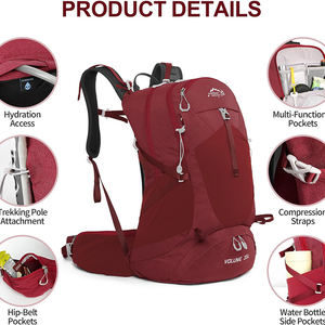 Mochila Ligera Impermeable para Senderismo, Campismo y Montañismo, con Diseño de Letras para Estudiantes, Muestra Gratis - Product Image 2