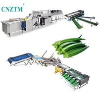 Volledig automatische was-, snij- en droogmachine voor de verwerking van fruit en groenten