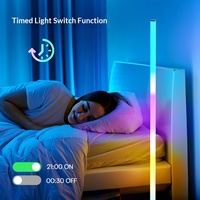 Luz Ambiental de Piso 360 Chroma Transfronteriza RGB con Iluminación Completa, Ritmo Musical, Activación por Sonido y Control Remoto por App