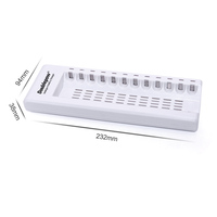 Chargeur de batterie électrique intelligent 5W à 12 emplacements du fabricant Chargeur de batterie rechargeable 1.2V AA AAA NiMH NiCD
