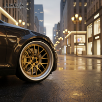 JJSEES Custom Motorsport Gold 17 18 19 20 21 pouces 4X100 5X114.3 Jantes forgées à déport progressif Apex Ml-10rt pour BMW M3 M4 X3 X4