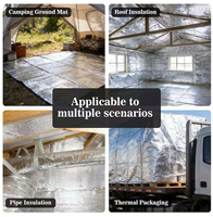 Barrière radiante en aluminium perforé respirant, feuille d'isolation thermique réfléchissante résistante aux déchirures pour la construction
