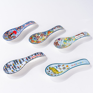 Decoraciones de Cuchara de Cerámica con Temática de Lugares Emblemáticos, Adornos Colgantes de Recuerdo de Viaje de Barcelona, Sicilia y <span class=keywords><strong>Creta</strong></span> - Product Image 3