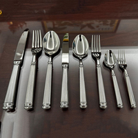 Ensemble de couverts en acier inoxydable poli miroir, lavable au lave-vaisselle, couteau, cuillère, fourchette pour cadeau de mariage