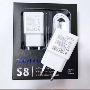 Adaptateur Original qc3.0 Charge murale USB de téléphone portable de voyage avec câble de type c pour samsung <span class=keywords><strong>Galaxy</strong></span> S8 S9 <span class=keywords><strong>Note</strong></span> <span class=keywords><strong>9</strong></span> s10 <span class=keywords><strong>chargeur</strong></span> <span class=keywords><strong>rapide</strong></span> - Product Image 1