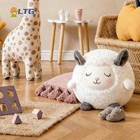 Jouets en peluche de haute qualité, mouton Dudu, taille personnalisée pour la décoration de la maison et les cadeaux, matériau sûr pour les bébés, vente en gros pour la revente