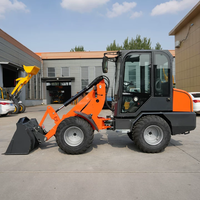 Chargeuse sur pneus hydraulique compacte diesel d'usine chinoise, machine de terrassement, pelle sur pneus, chargeuse frontale avec cabine