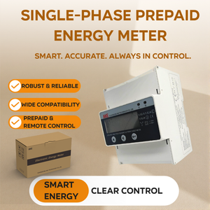 عداد ذكي أحادي الطور 80 أمبير مسبق الدفع مع RS485 للفنادق المؤجرة/الإيجارات المؤقتة مع فوترة يومية ودفع تلقائي عبر تطبيق واي فاي - Product Image 1