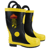 Chaussures de sécurité à semelle en acier à embout en acier de haute qualité bottes de sécurité incendie de pompier pour toutes les saisons-caoutchouc été hiver printemps automne