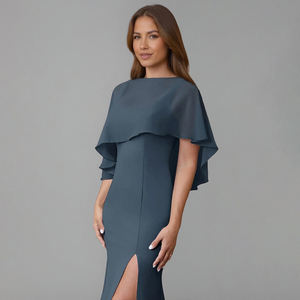 TEENYEE elegante Chiffon estivo puro matrimonio capesoffice scialle da sposa Boho Crop <span class=keywords><strong>Top</strong></span> <span class=keywords><strong>Bolero</strong></span> da sera per abiti - Product Image 6